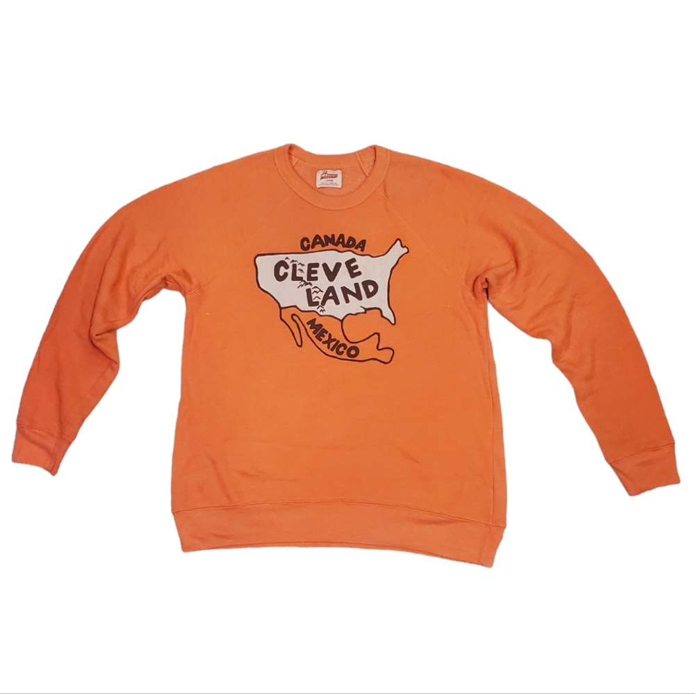 Old School Homage Cleveland Map Crewneck